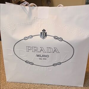 Authentic Prada shoes box and bag